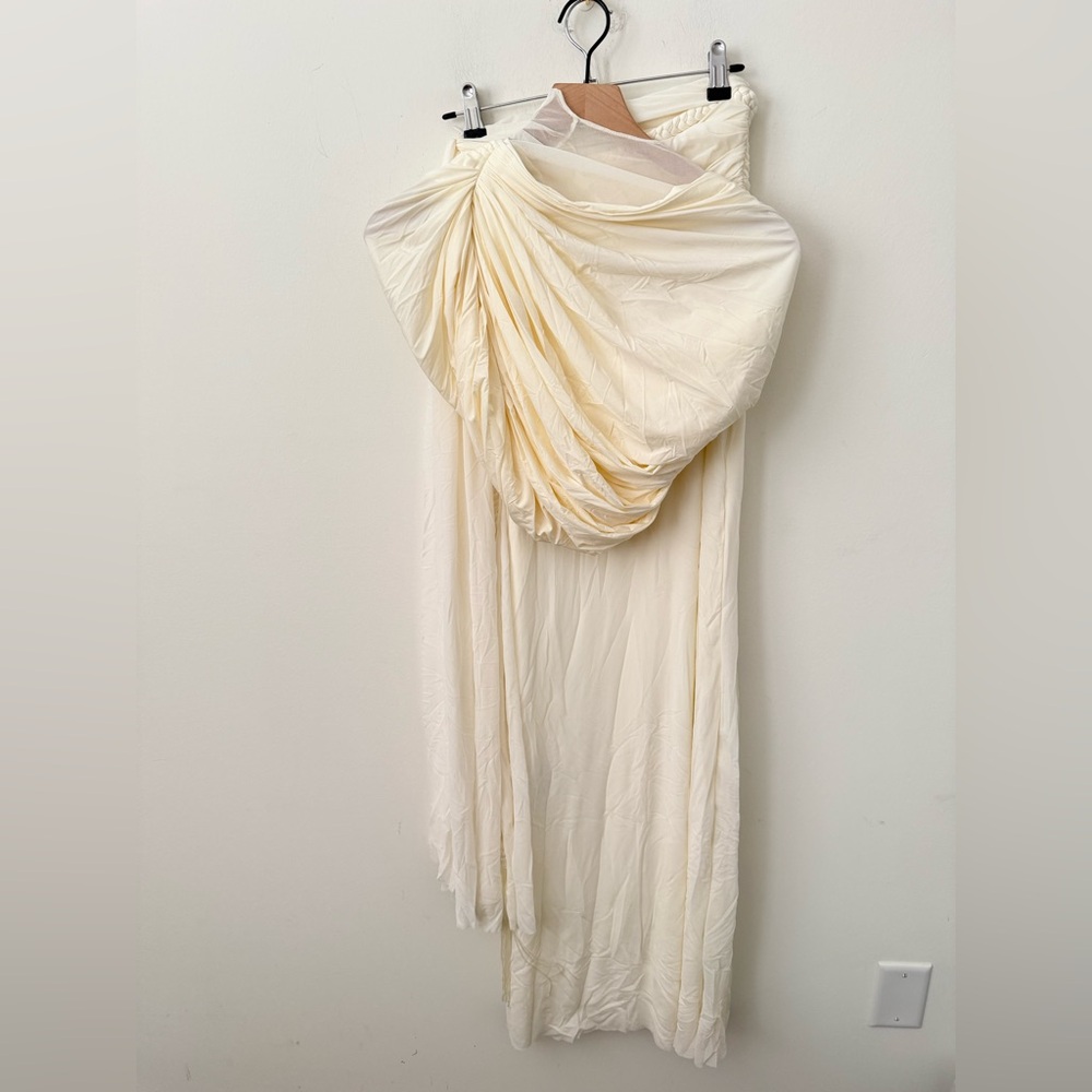 NWT DEME BY GABRIELLA Alyssa Top And Skirt Set in Off White Size Small - Picture 3 of 8
